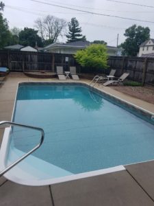 This home owner contacted Illiana Backyard Fun after they noticed mold developing inside of their swimming pool. At first glance, this appeared to be a chemical issue. After several chemical treatments, it was apparent that something else was wrong. Hence, they contacted Illiana Backyard Fun!