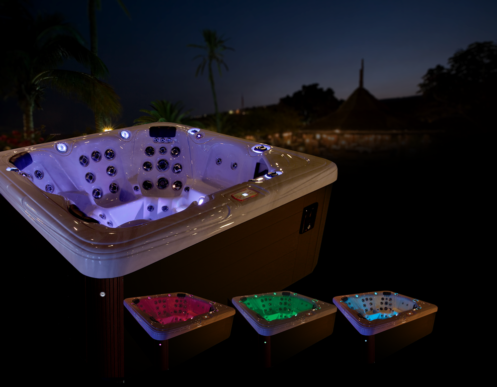 Our Garden Leisure Spas utilize the highest quality spa automation on the market. Powered by In.Touch, you can have the power to control all the aspects of your Garden Leisure Spa from the palm of your hand! Turn your lights on and off, adjust the temperature and play audio. This spa is designed for your ultimate enjoyment!